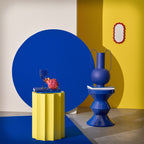 Neon - Round Side Table - Aluminium - Yellow