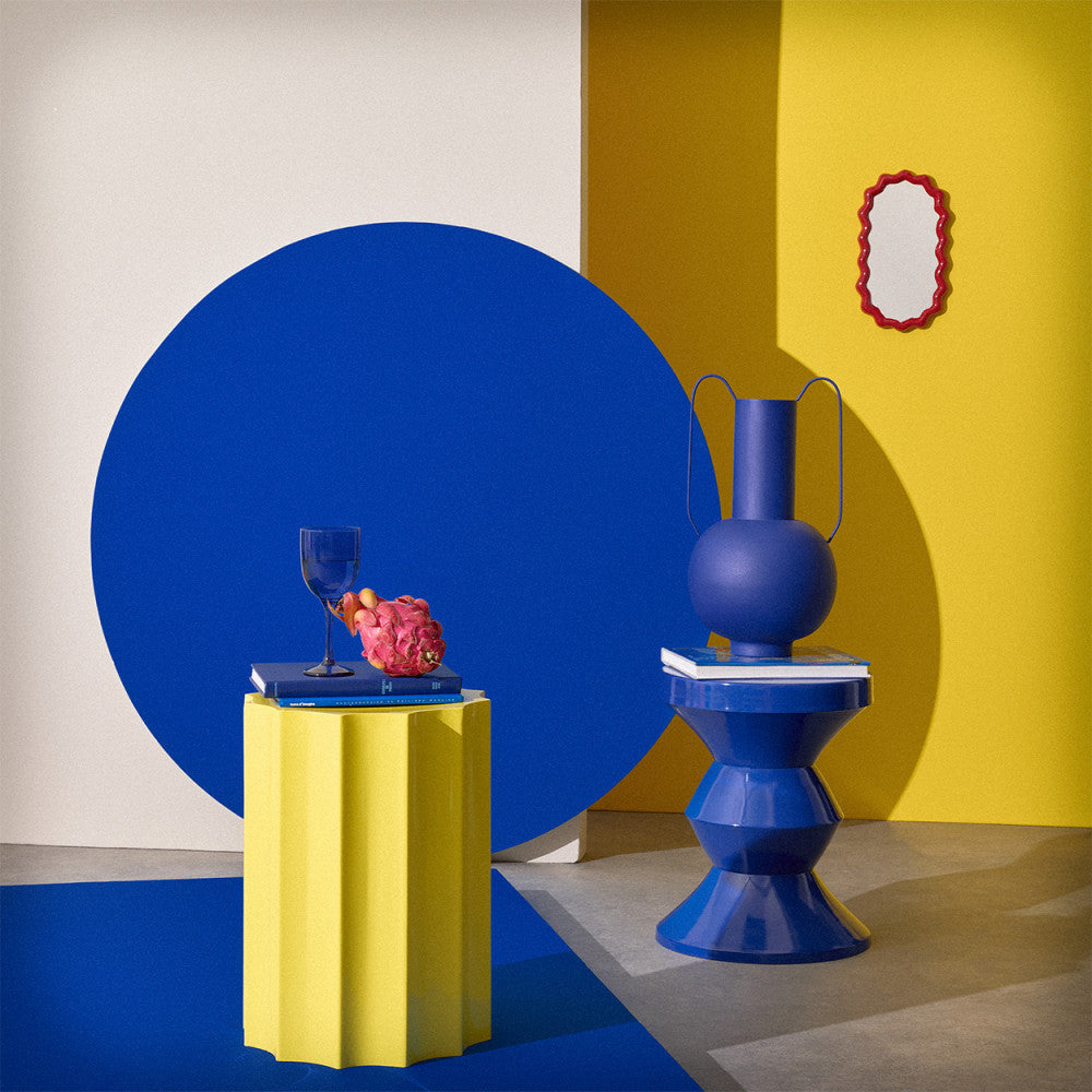 Neon - Round Side Table - Aluminium - Yellow