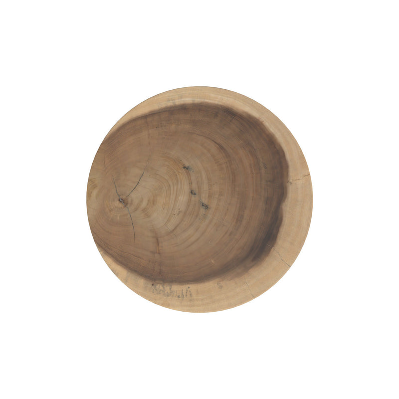 Tabouret Lewa en bois de suar D30 cm