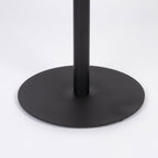 Yuri - Round Side Table, 45 cm - Wood and Metal - Black