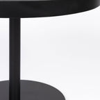 Yuri - Round Side Table 56 cm - Wood and Metal - Black
