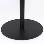 Yuri - Round Side Table 56 cm - Wood and Metal - Black