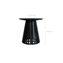 Table d'appoint Képès noire D50 cm