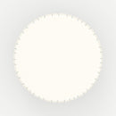 table d appoint ronde nello en metal blanc raye