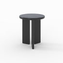 Table d'appoint Néa ronde en bois noir D40 cm