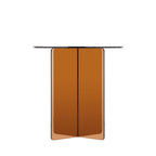 Boston - Round Side Table - Glass - Brown
