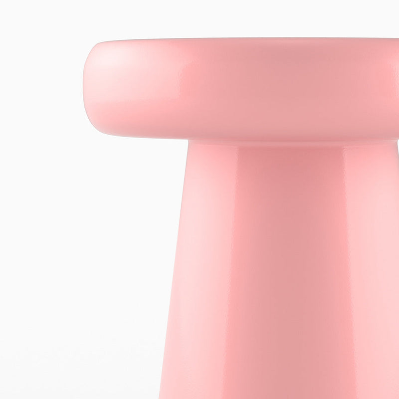 table d appoint rose bonbon ronde en metal anouk