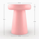 table d appoint rose bonbon ronde metal anouk