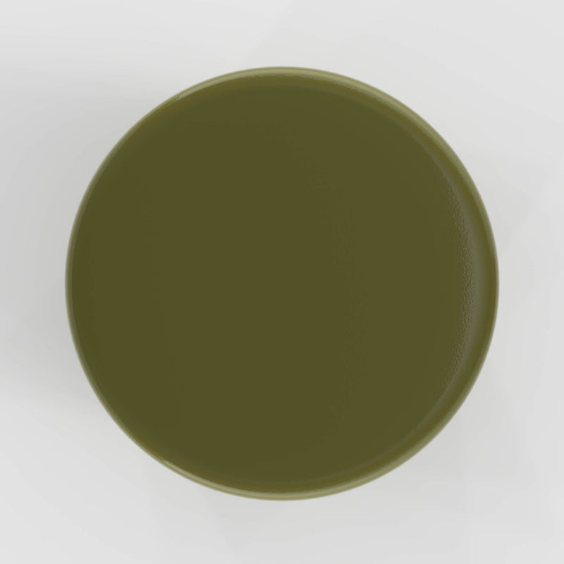 Table d'appoint Athéna en métal vert D30 cm