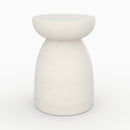 table d appoit ronde capri en beton blanc rdv deco
