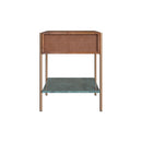 Table de chevet Doori en bois foncé