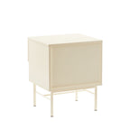 Molly - Table De Chevet 1 Tiroir, 1 Niche - Bois Et Métal - Crème