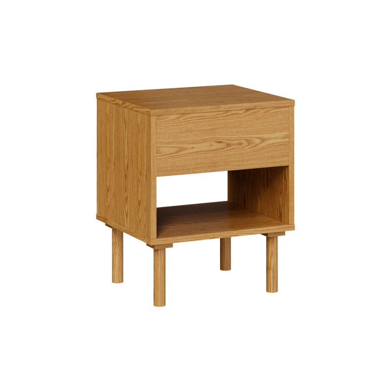 Table de chevet Inès en bois d'hévéa massif