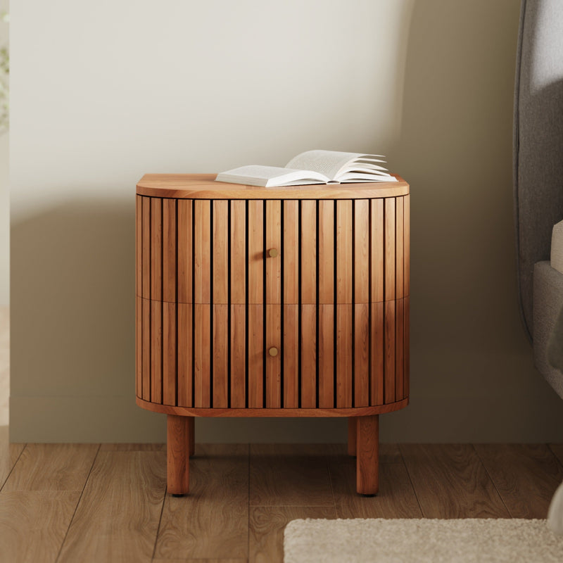 Table de chevet Paola en bois d'acacia