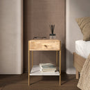 Doori Bedside Table - Light Brown