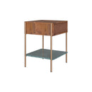 Table de chevet Doori en bois foncé