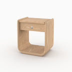 Eléa - Table De Chevet En Placage Chène