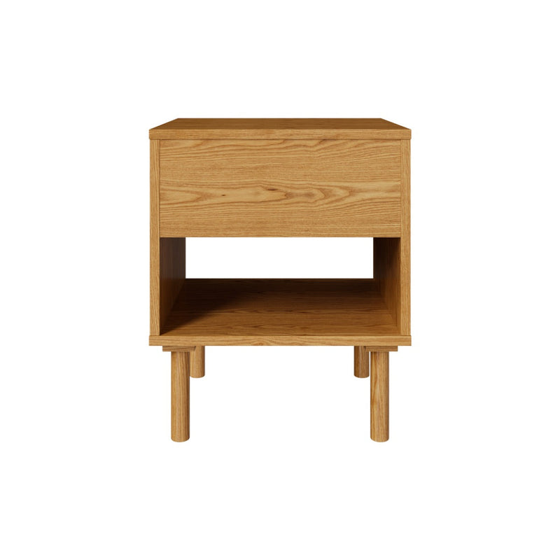 Table de chevet Inès en bois d'hévéa massif