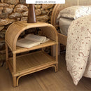 Table de chevet en rotin Gaspy