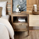 Tiki Bedside Table - Brown