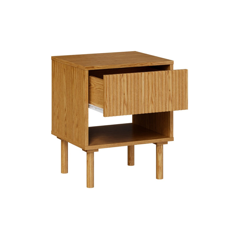 Table de chevet Inès en bois d'hévéa massif