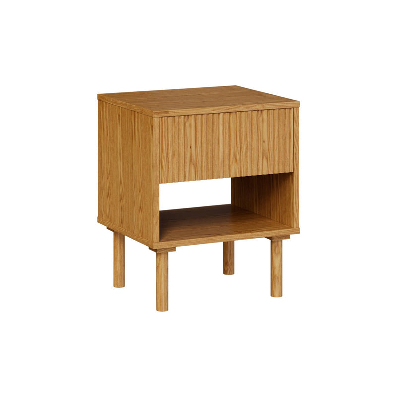 Table de chevet Inès en bois d'hévéa massif