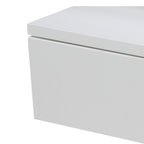 Kamichi - Table De Chevet Murale 1 Tiroir - Bois - Blanc