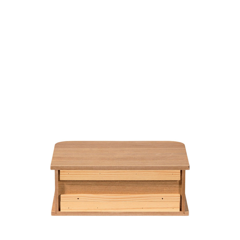 Jena - Table De Chevet Suspendue 1 Porte Coulissante - Bois - Bois clair