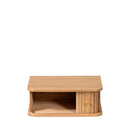 Jena - Table De Chevet Suspendue 1 Porte Coulissante - Bois - Bois clair