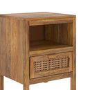 Tiki Bedside Table - Brown