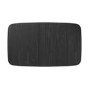 Table rectangulaire Oman 4/6 personnes extensible en bois noir 150/180 cm