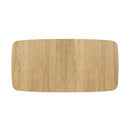 Table rectangulaire Oman 4/6 personnes extensible en bois clair 150/180 cm