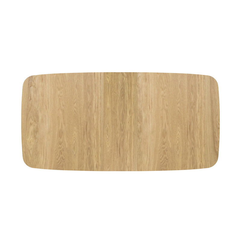 Table rectangulaire Oman 4/6 personnes extensible en bois clair 150/180 cm