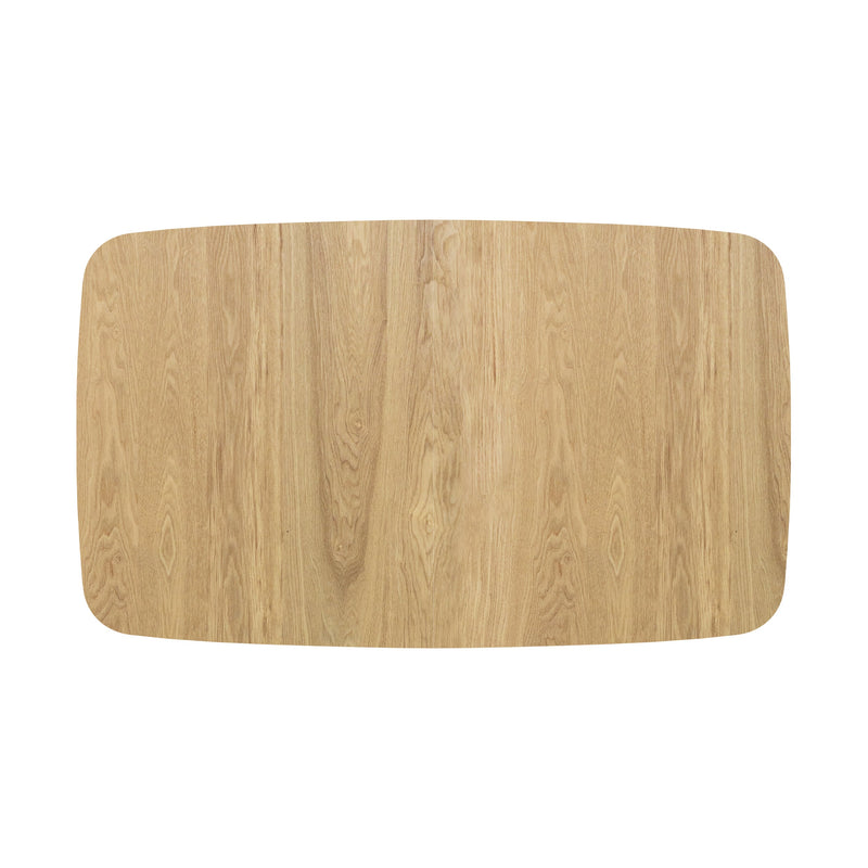 Table rectangulaire Oman 4/6 personnes extensible en bois clair 150/180 cm
