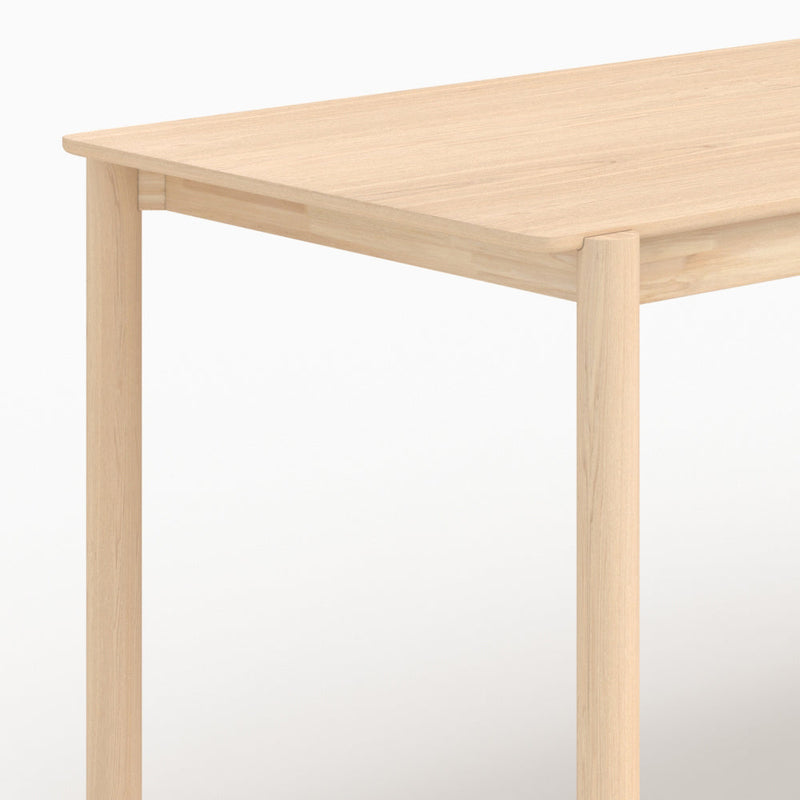 Table rectangulaire Irène en placage frêne effet blanchi 6 places