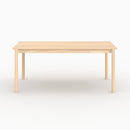 Table rectangulaire Irène en placage frêne effet blanchi 6 places