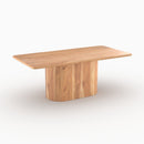Table rectangulaire June en bois massif d'acacia 6 places