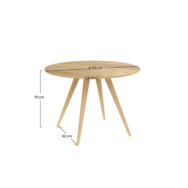Liwa Table - Light Brown