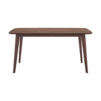 Omán - Mesa rectangular para 6 personas en madera oscura