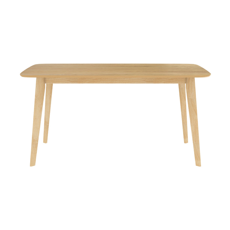 Table rectangulaire Oman 150 cm en bois clair 6 personnes