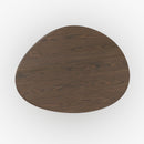 Table organique Aya en placage noyer, 6 personnes