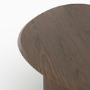 Table organique Aya en placage noyer, 6 personnes