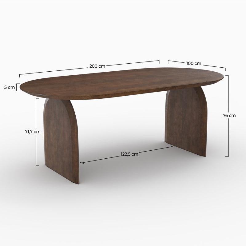 Alix Table - Brown