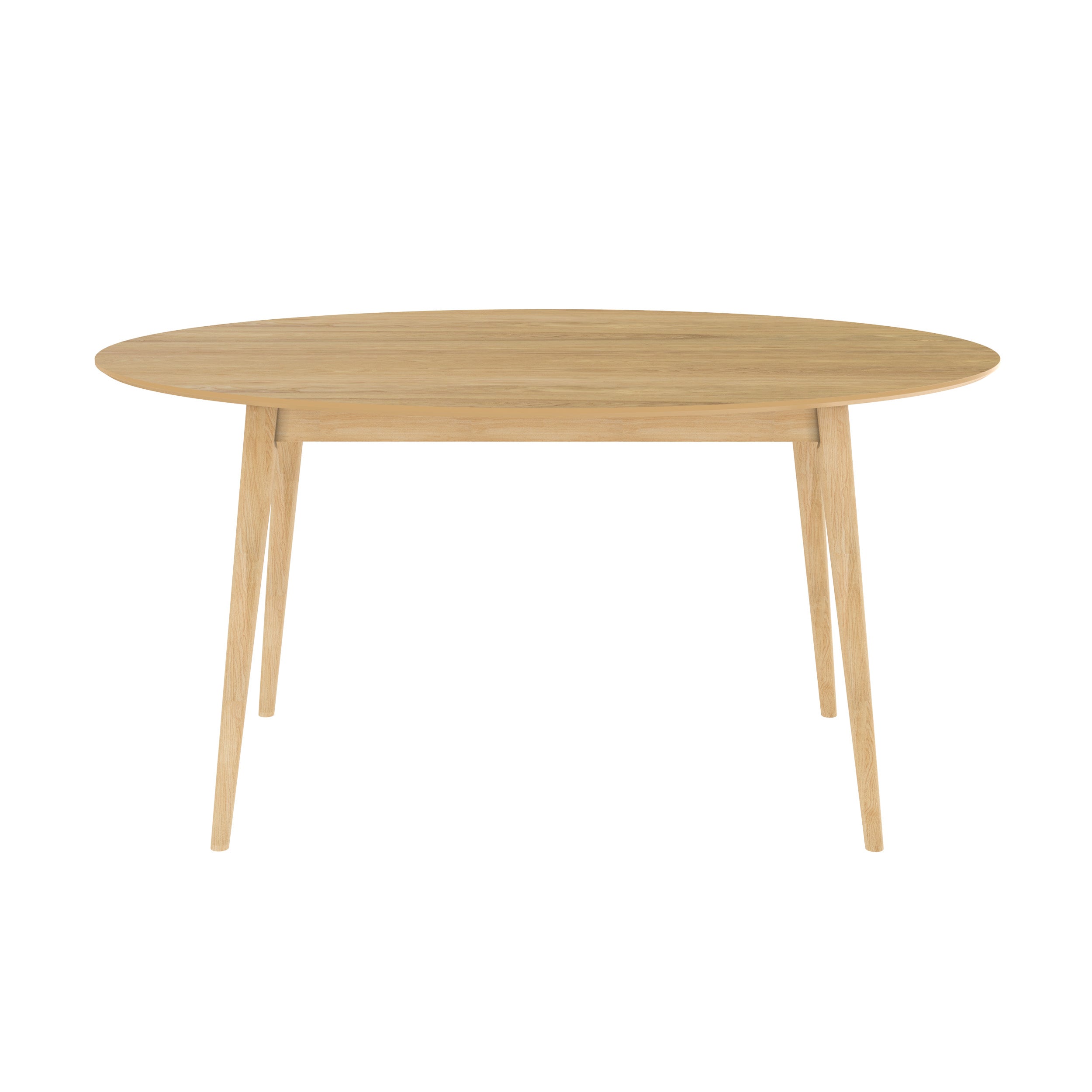 Eddy - Oval Table for 6 People in Light Wood
