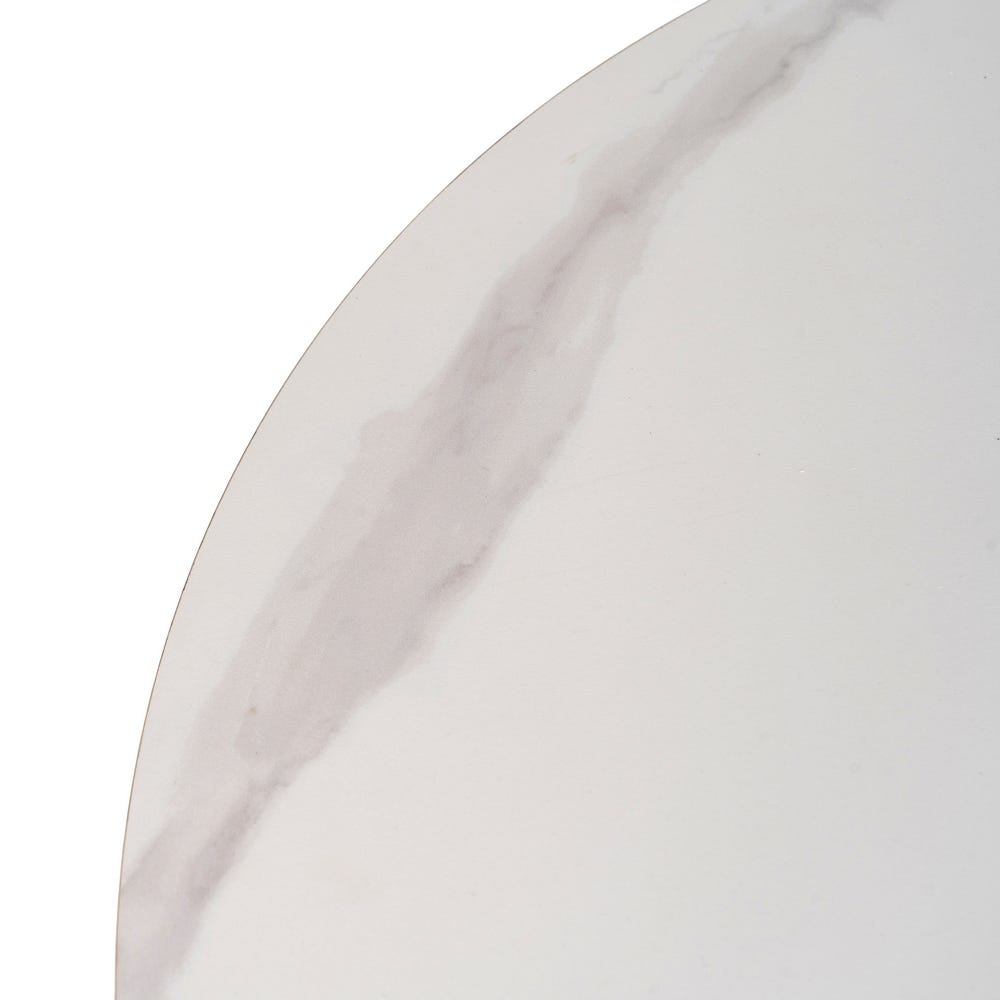 Nori – Ovaler Tisch 180 cm – Marmor-Optik