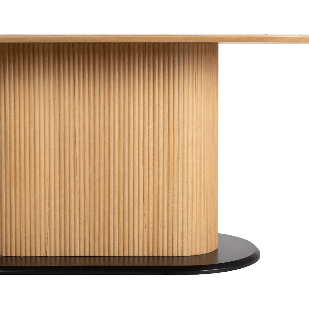 Nori – Ovaler Tisch 180 cm – Marmor-Optik