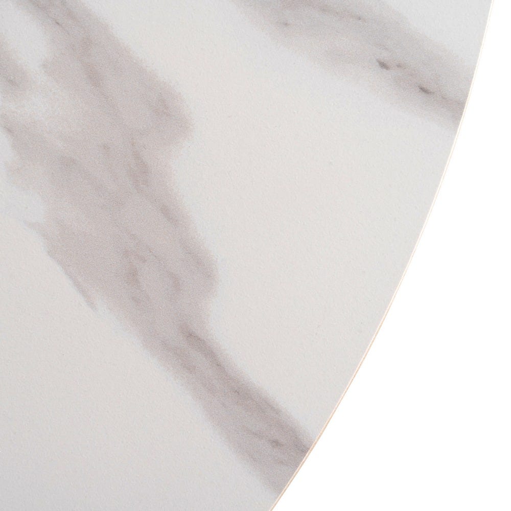 Nori – Ovaler Tisch 180 cm – Marmor-Optik