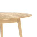 Table ovale Eddy 6/8 personnes extensible en bois clair 170/200 cm