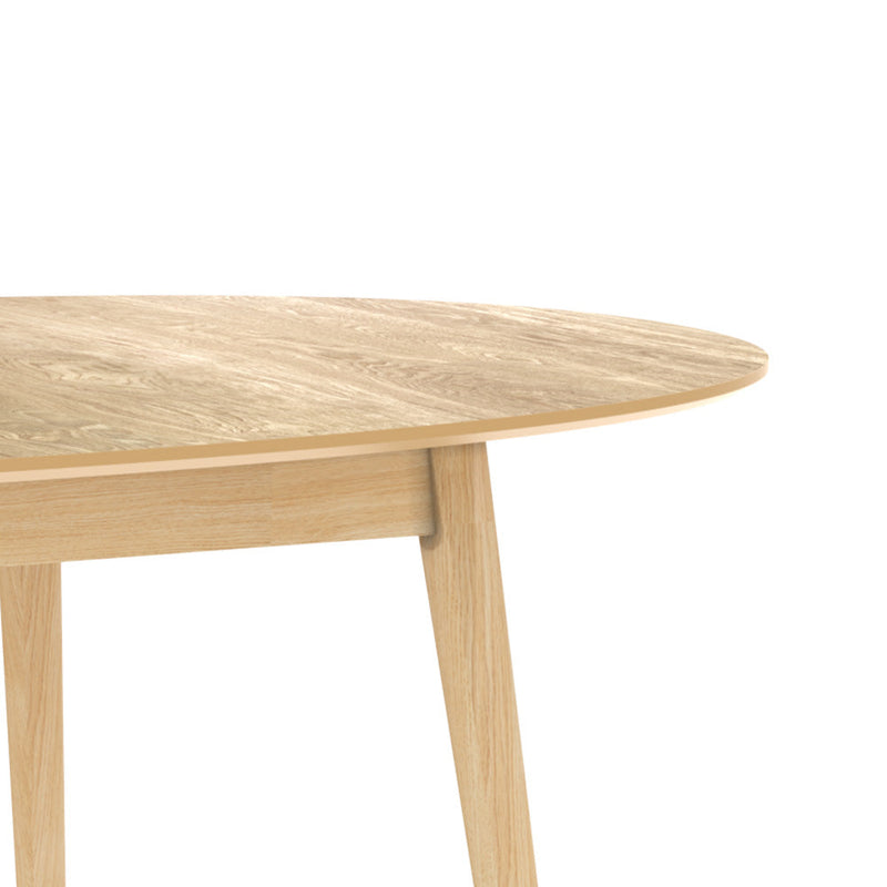 Table ovale Eddy 6/8 personnes extensible en bois clair 170/200 cm