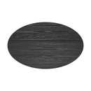 Table ovale Eddy 6 personnes en bois noir 150 cm
